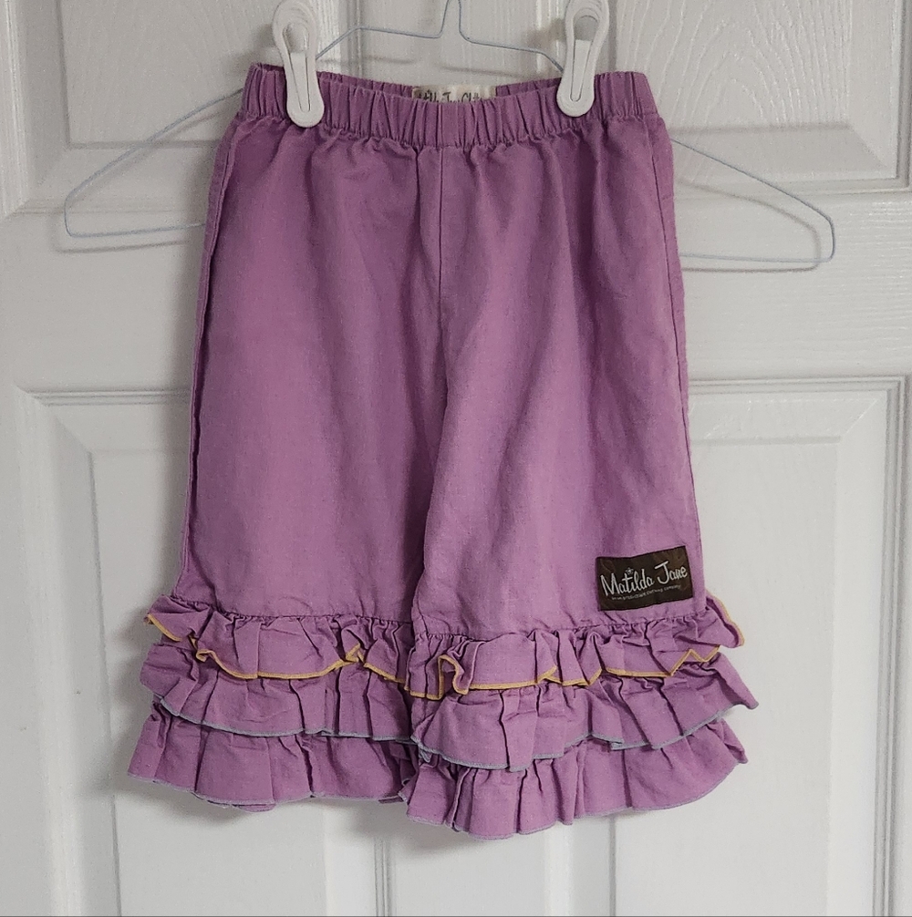 Matilda Jane Purple Ruffle Kids Shorts